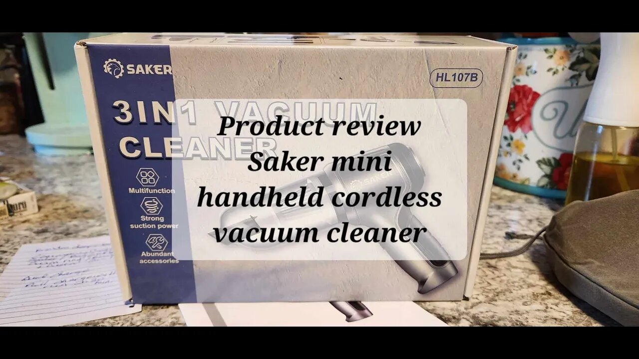 Product review Saker mini handheld cordless vacuum cleaner #saker