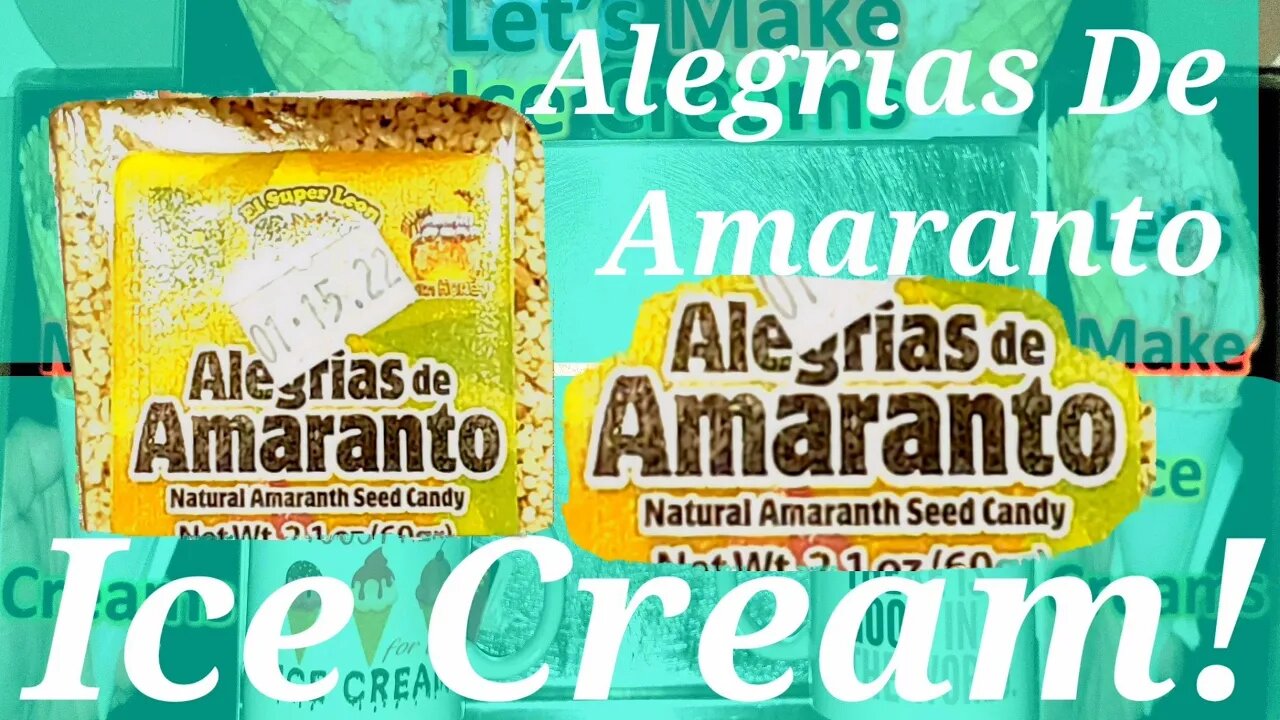 Ice Cream Making Alegrias De Amaranto