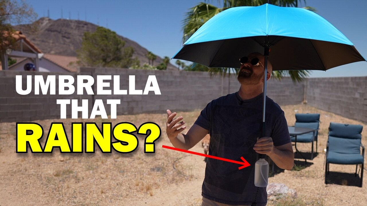 This Umbrella Has a Built-In Cooling System - Does it Work?