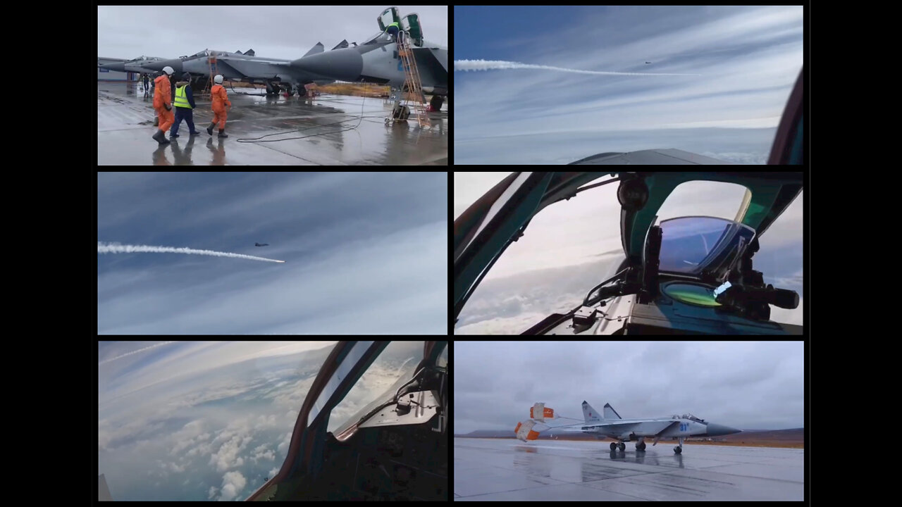 Finval-2023: MiG-31 fighter planes practice interception of a mock enemy cruise missile