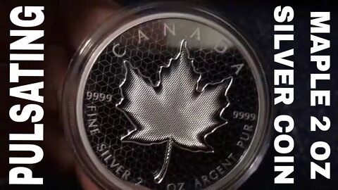 2020 Pulsating Maple Leaf 2 Oz Silver Coin - STUNNING