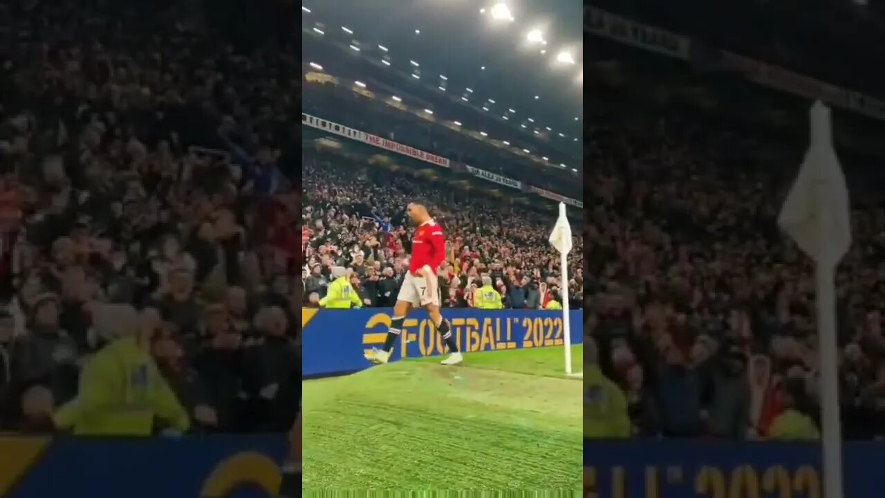 CR7 comemorando com fans #shorts
