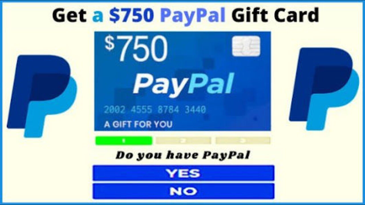 Grab a $750 PayPal Gift Card Now!