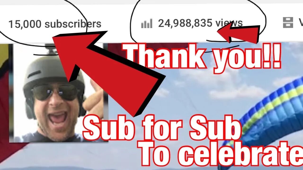 15,000 subs and 25 million channel views!! Thank you. Sub for sub on this video to celebrate