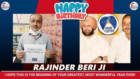 Happy Birthday Rajinder Beri Ji