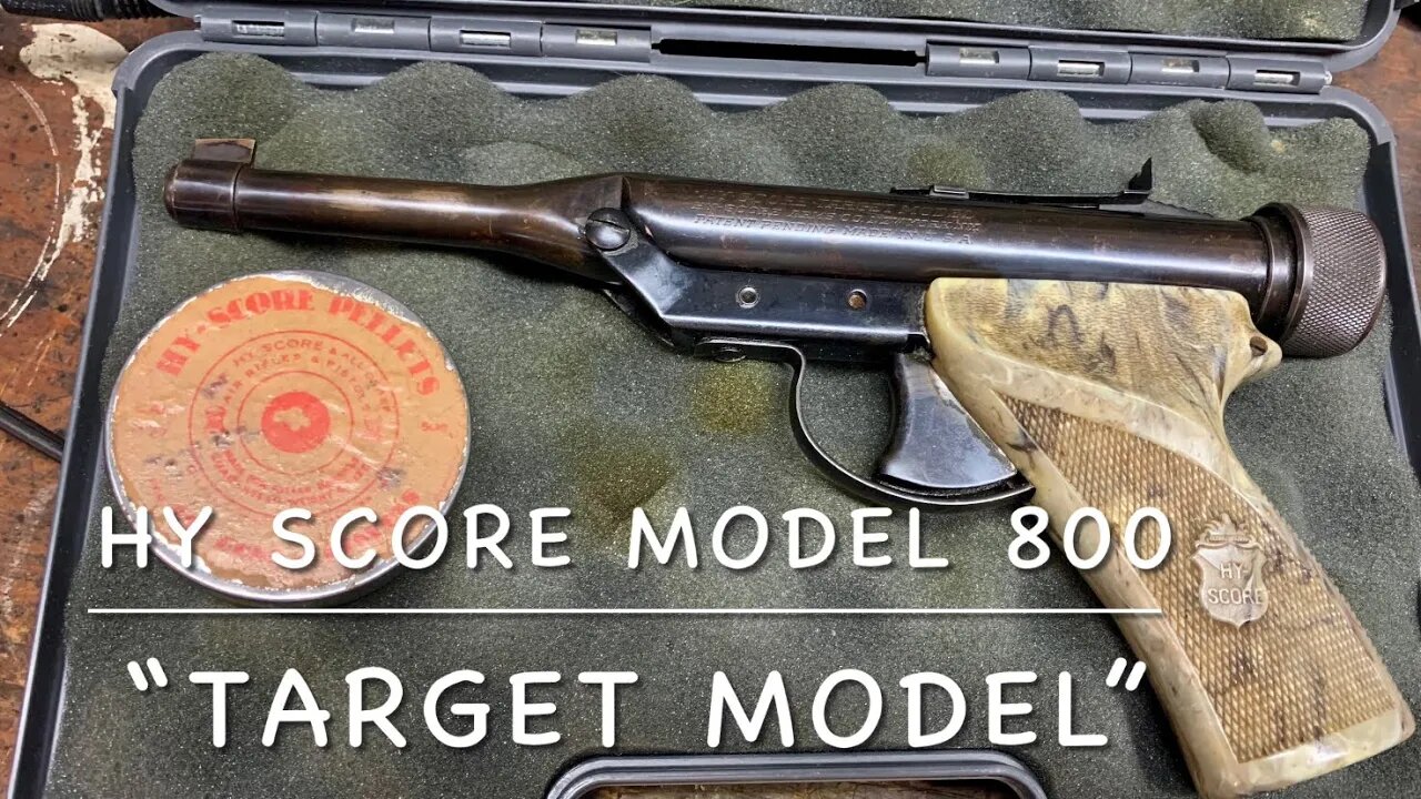 Hy Score target model. Model 800 spring piston 177 target pistol