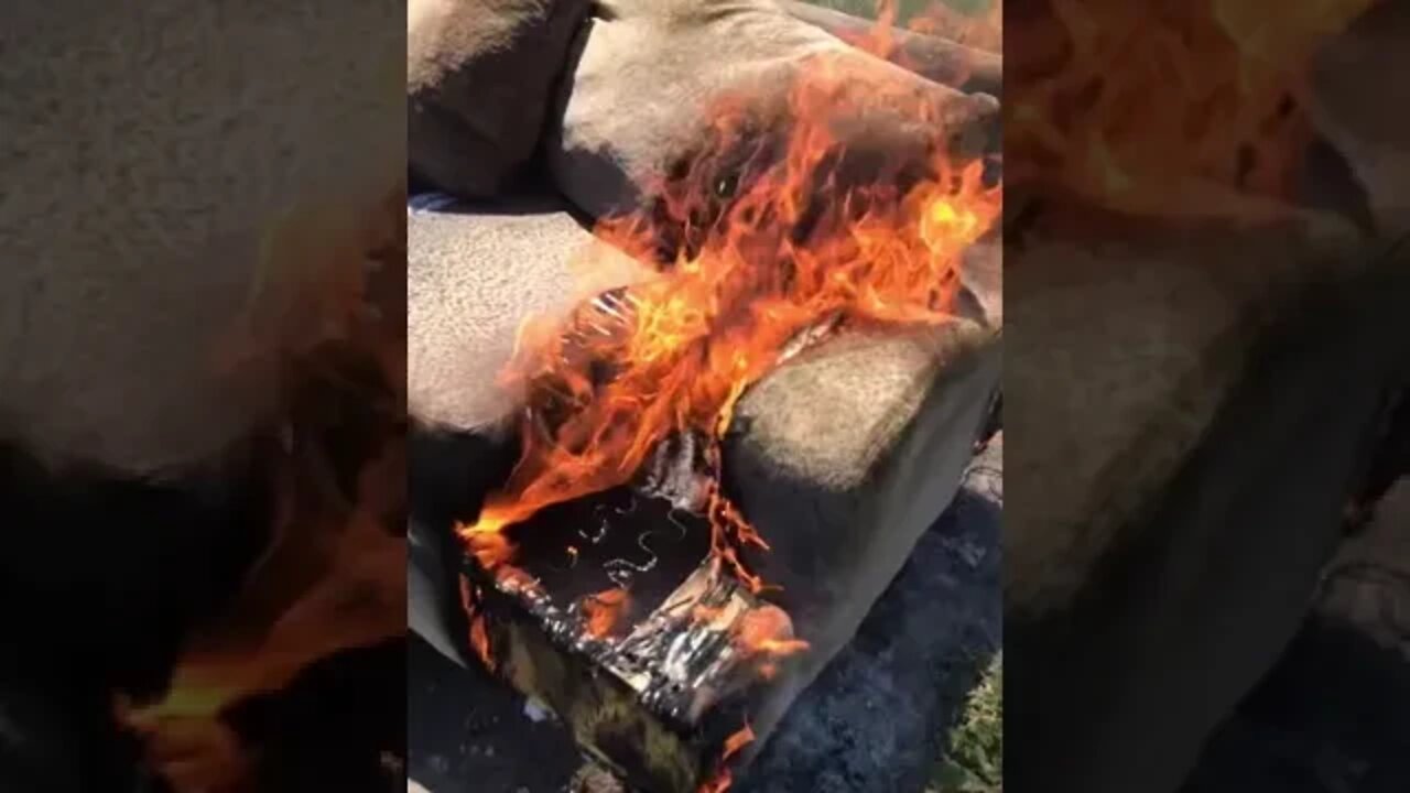 Burning A Couch