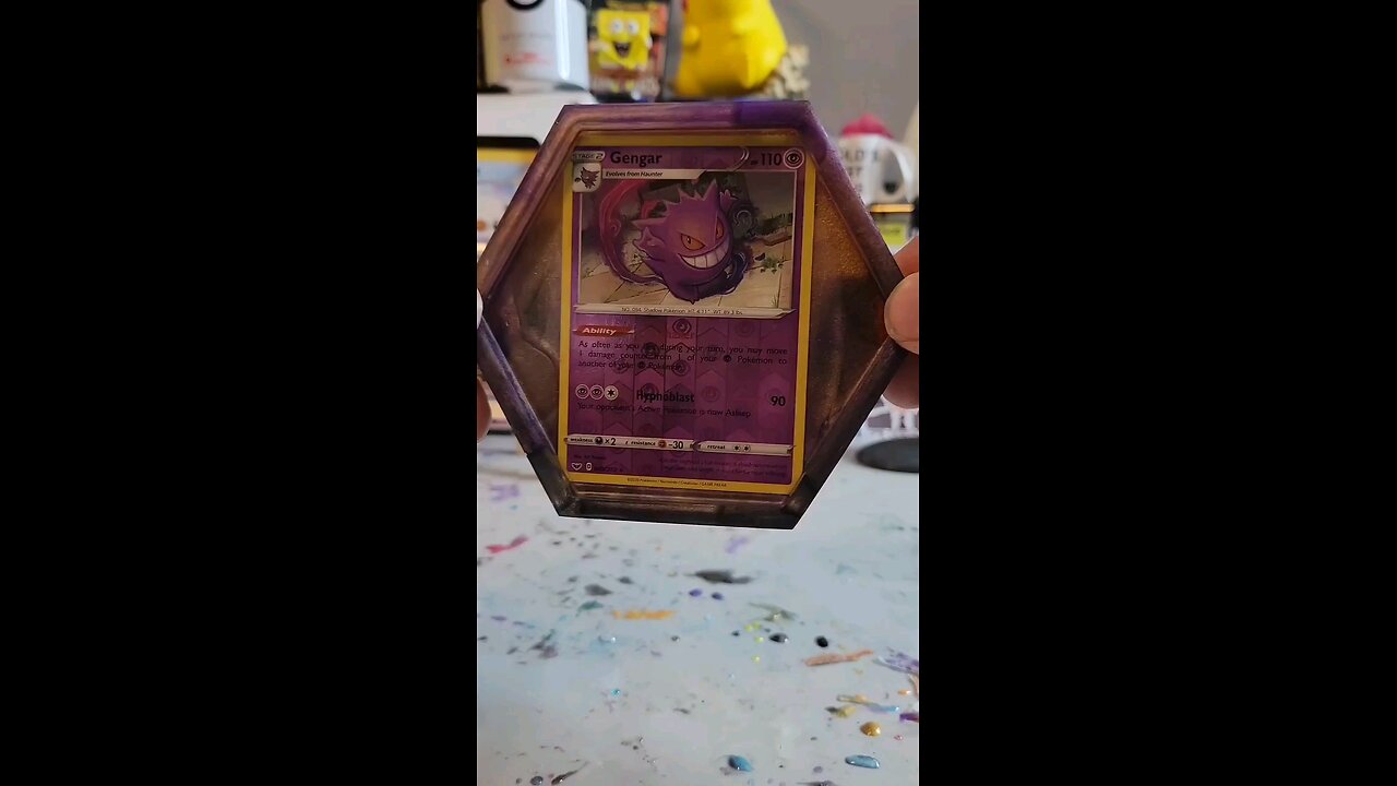 Gengar Pokemon TCG Coaster!