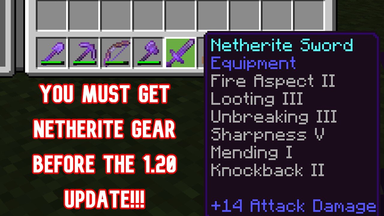 Netherite Gear will become much harder to get in Minecraft 1.20 How to get it FAST + Split test