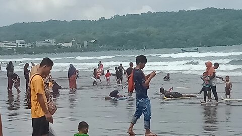 Info Pantai Barat Pangandaran Minggu 8 Mei 2022