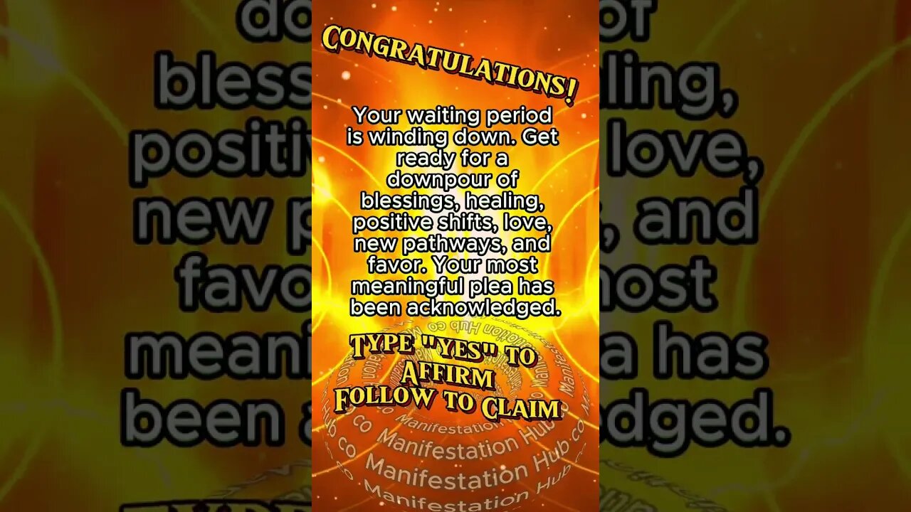 Congratulations! Your wish has been fulfilled #affirmations #affirmationsdaily #manifestation #claim