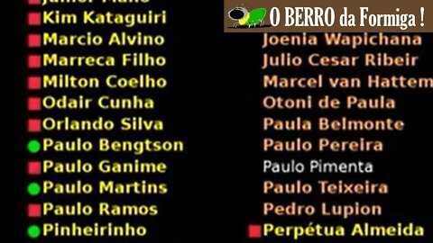 Os traidores do povo - votaram contra o voto impresso