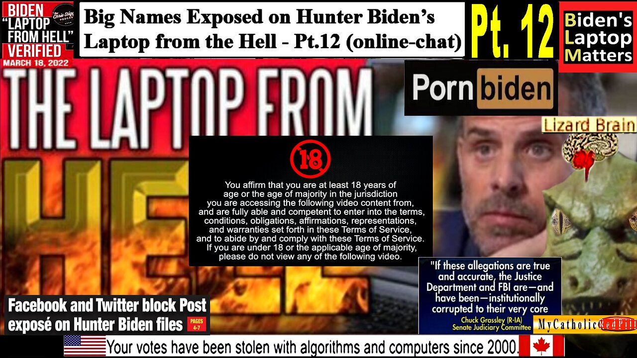 Big Names Exposed on Hunter Biden’s Laptop from the Hell - Pt.12 (online-chat)