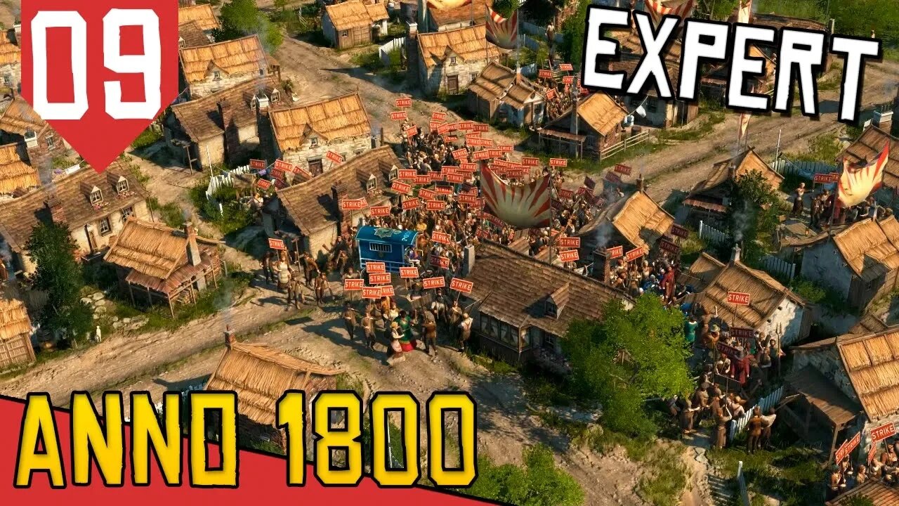 Começou a REVOLUÇÂO SOCIALISTA da Favela! - Anno 1800 #09 [Série Gameplay Português PT-BR]