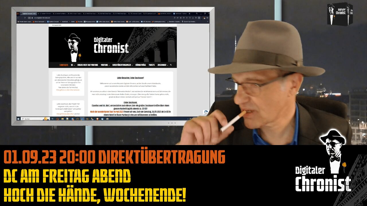 Aufzeichnung vom 01.09.23 Direktübertragung - DC am Freitag Abend: Hoch die Hände, Wochenende!