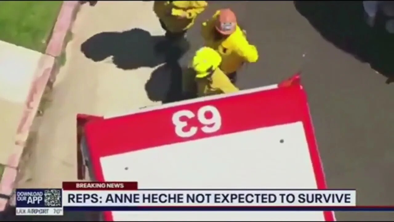 Anne Heche video showing the actress was just fine after the accident, trying to escape the body bag