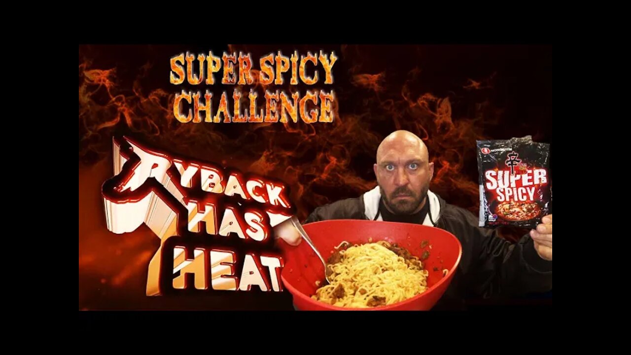 Ryback Has Heat Nongshim Red Spicy Noodles with Beyond Meat X2