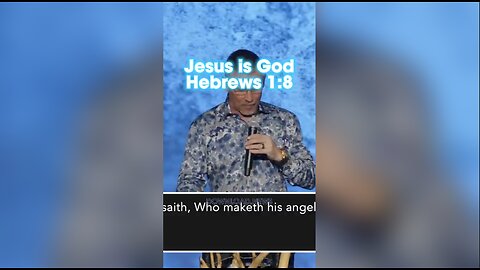 Pastor Greg Locke: But regarding the Son He says, “Your throne, God, is forever and ever, And the scepter of righteousness is the scepter of His kingdom, Hebrews 1:8 - 10/29/23