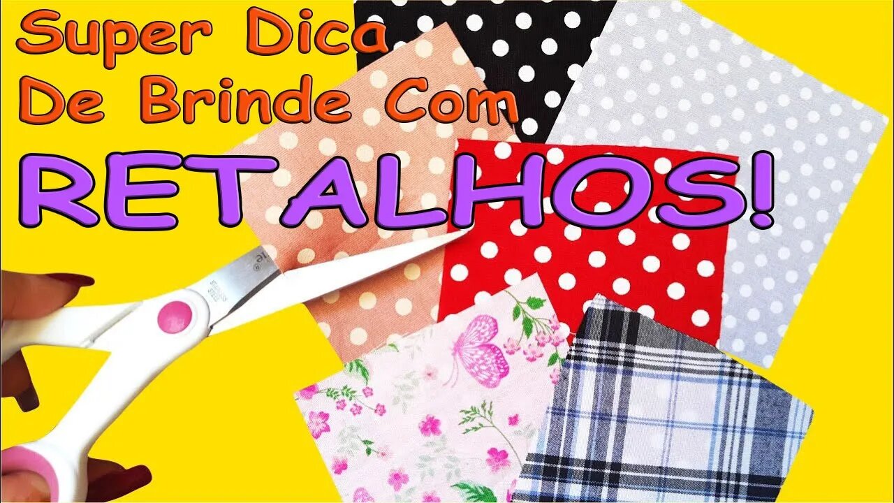 Como Fazer Um lindo brinde para suas clientes com apenas retalhos de tecido.