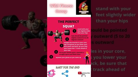 🔥The perfect squat🔥#shorts🔥#wildfitnessgroup🔥7 April 2022🔥