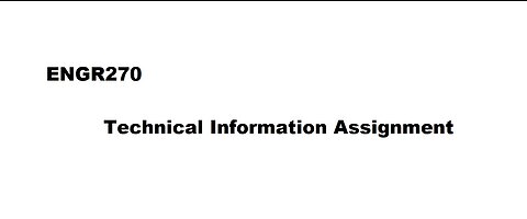 PAPER & PRESENTATION: TECHNICAL INFORMATION ASSIGNMENT