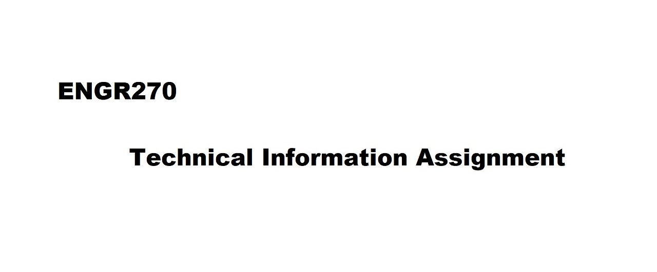 PAPER & PRESENTATION: TECHNICAL INFORMATION ASSIGNMENT