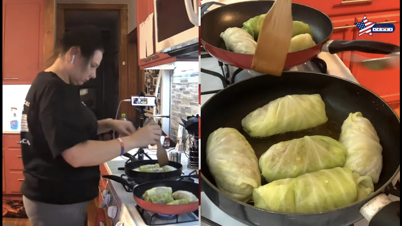 Agnes’s Cooking show with guests - sauerkraut and kielbasa and polish blood sausage