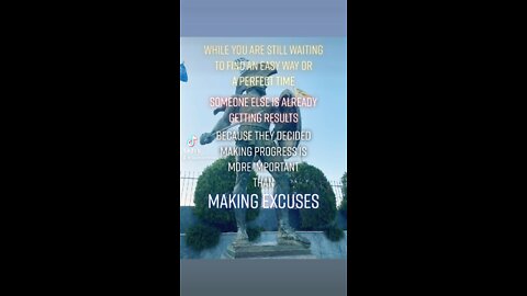 Someone’s winning while you’re making excuses