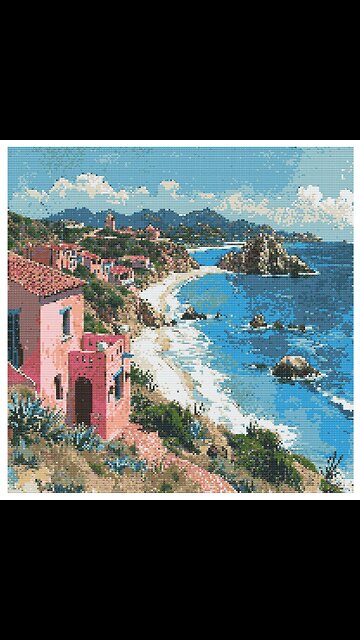 SUMMER BY THE SEA Cross Stitch Pattern by Welovit | welovit.net | #welovit