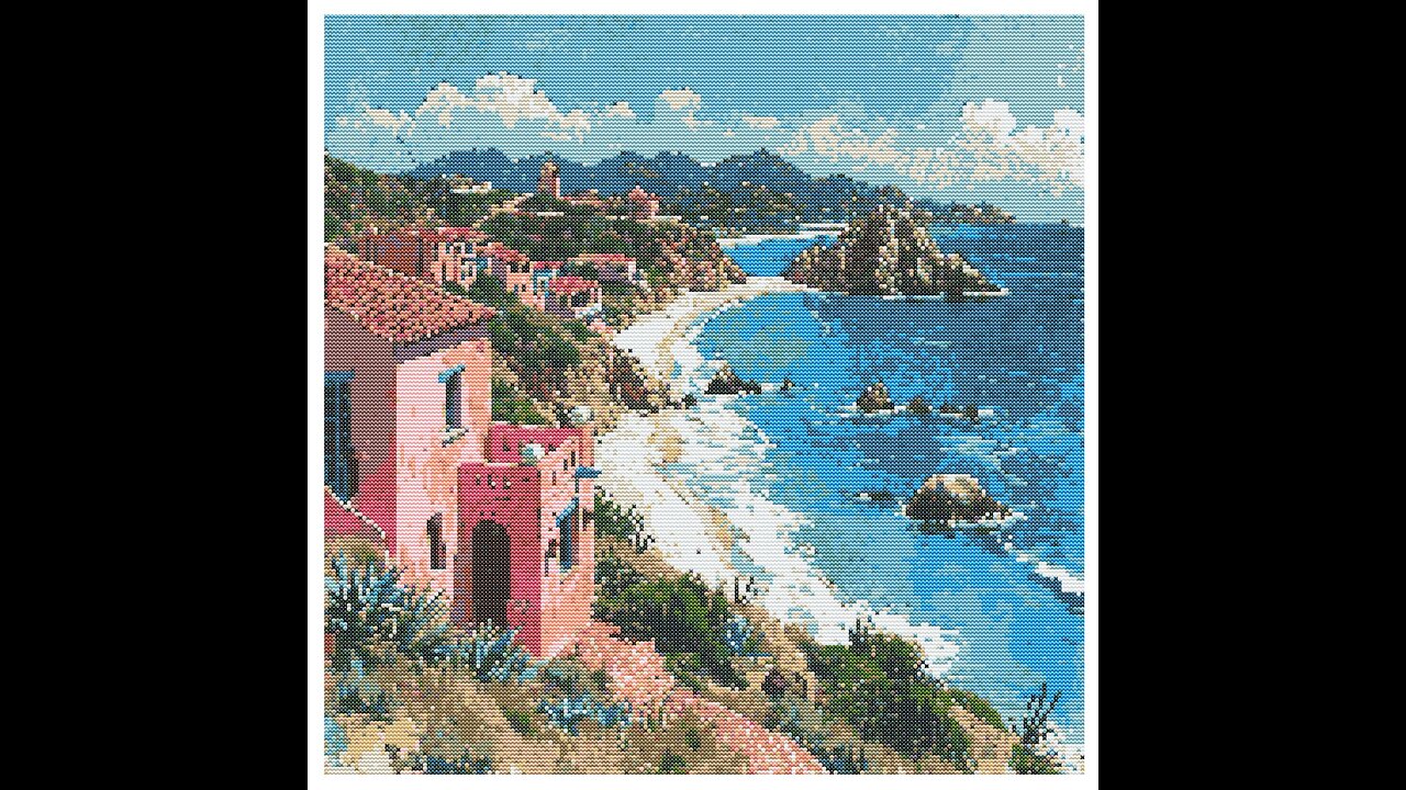 SUMMER BY THE SEA Cross Stitch Pattern by Welovit | welovit.net | #welovit