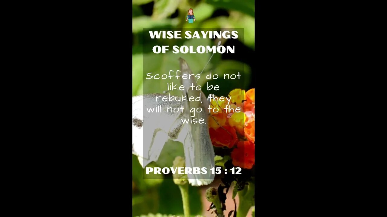 Proverbs 15:12 | NRSV Bible | Wise Sayings of Solomon