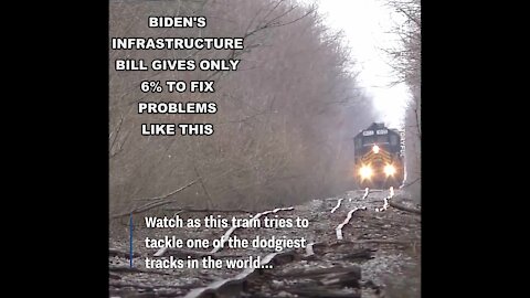 BIDEN'S INFRASTRUCTURE BILL TO FIX RAILROAD PROBLEMS