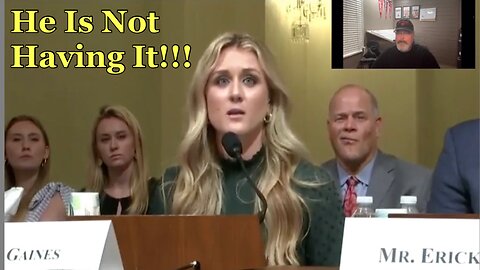 Riley Gaines father is not happy at all.