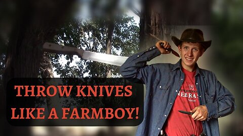 Knife throwing-an all around farm boy sport (taken down off YouTube)