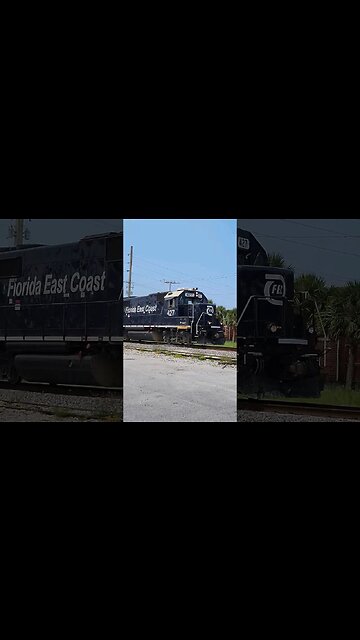 FEC-105 Train with Classic Power at South Daytona MP 112 #railfanrob #fec105
