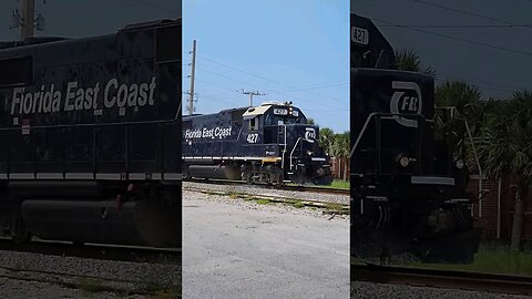 FEC-105 Train with Classic Power at South Daytona MP 112 #railfanrob #fec105