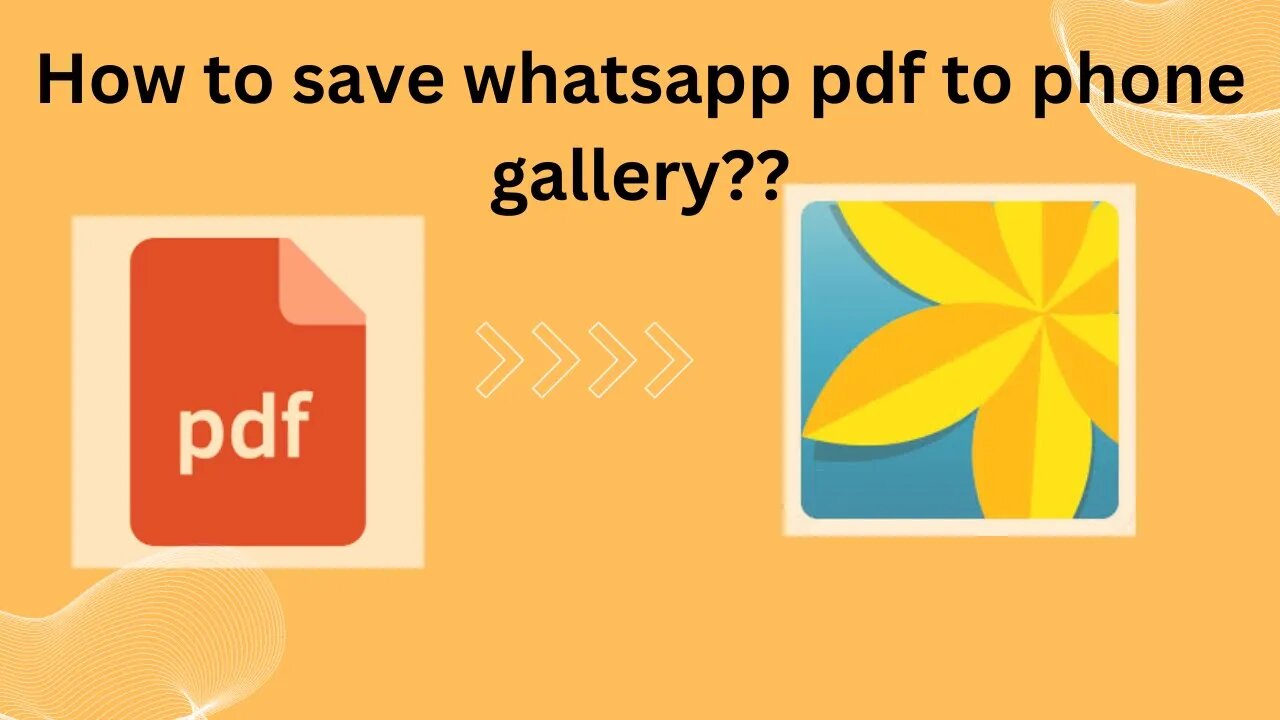 How to save WhatsApp pdf into phone gallery 2023