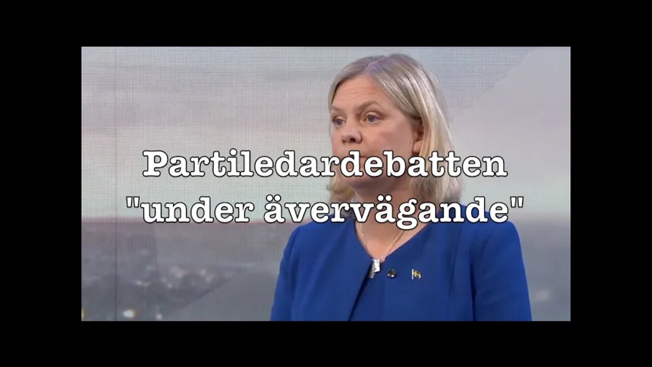 Partiledardebatt "under ävervägande"