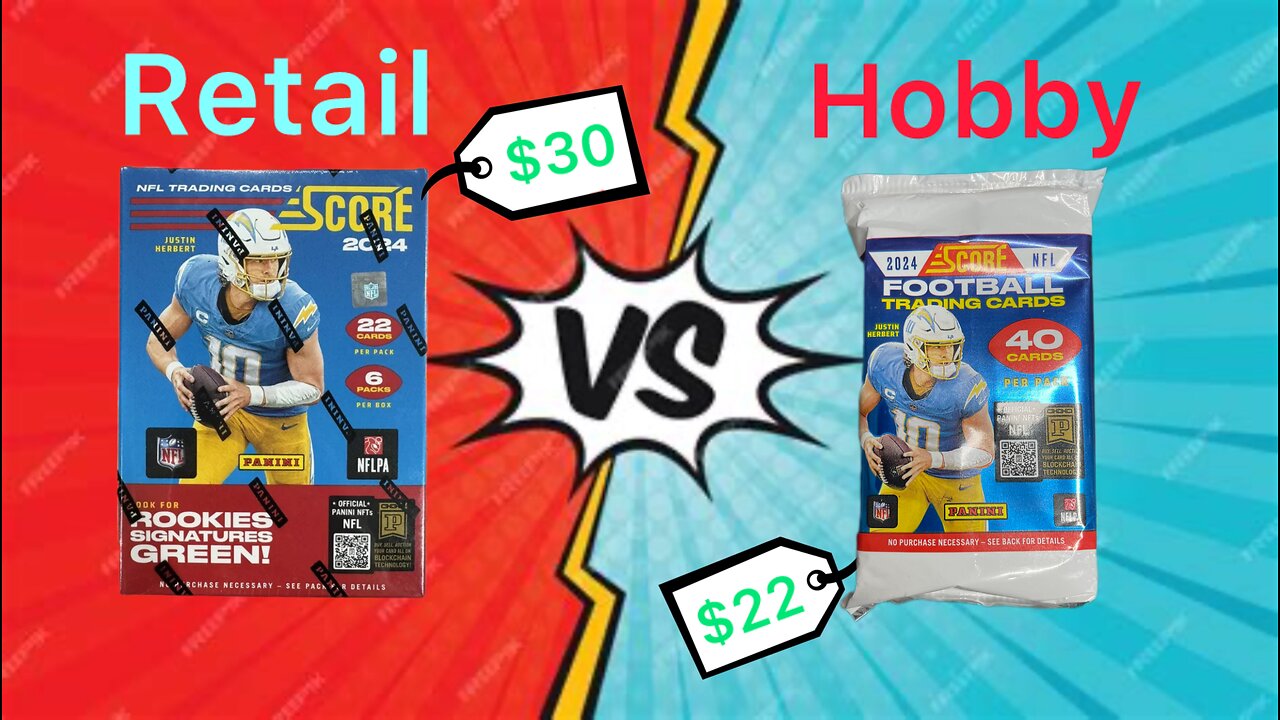 Retail VS Hobby! 2024 Score Football!