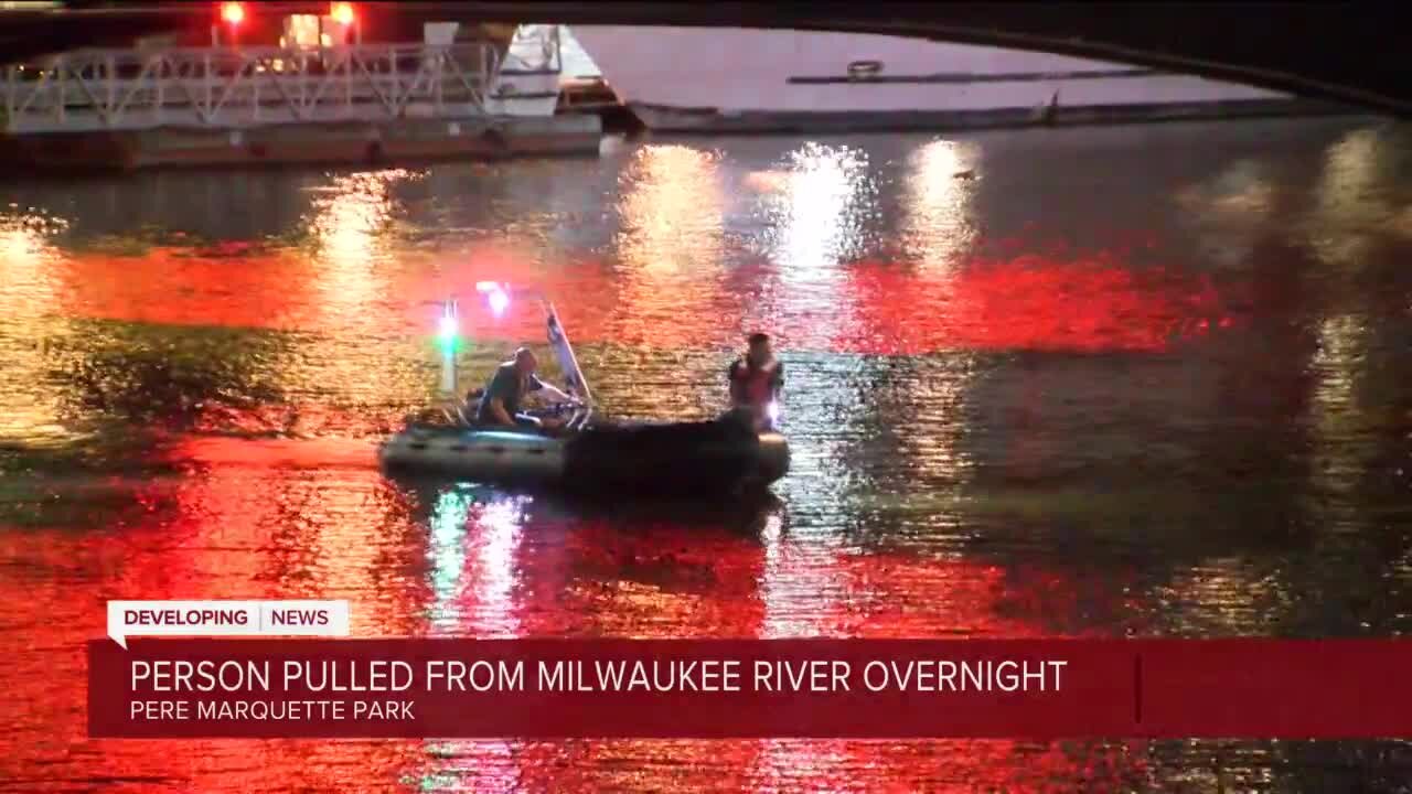 Crews pull man from Milwaukee River, condition not released