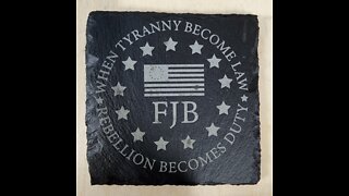 For Our American Friends We Did A #FJB Coaster on Slate