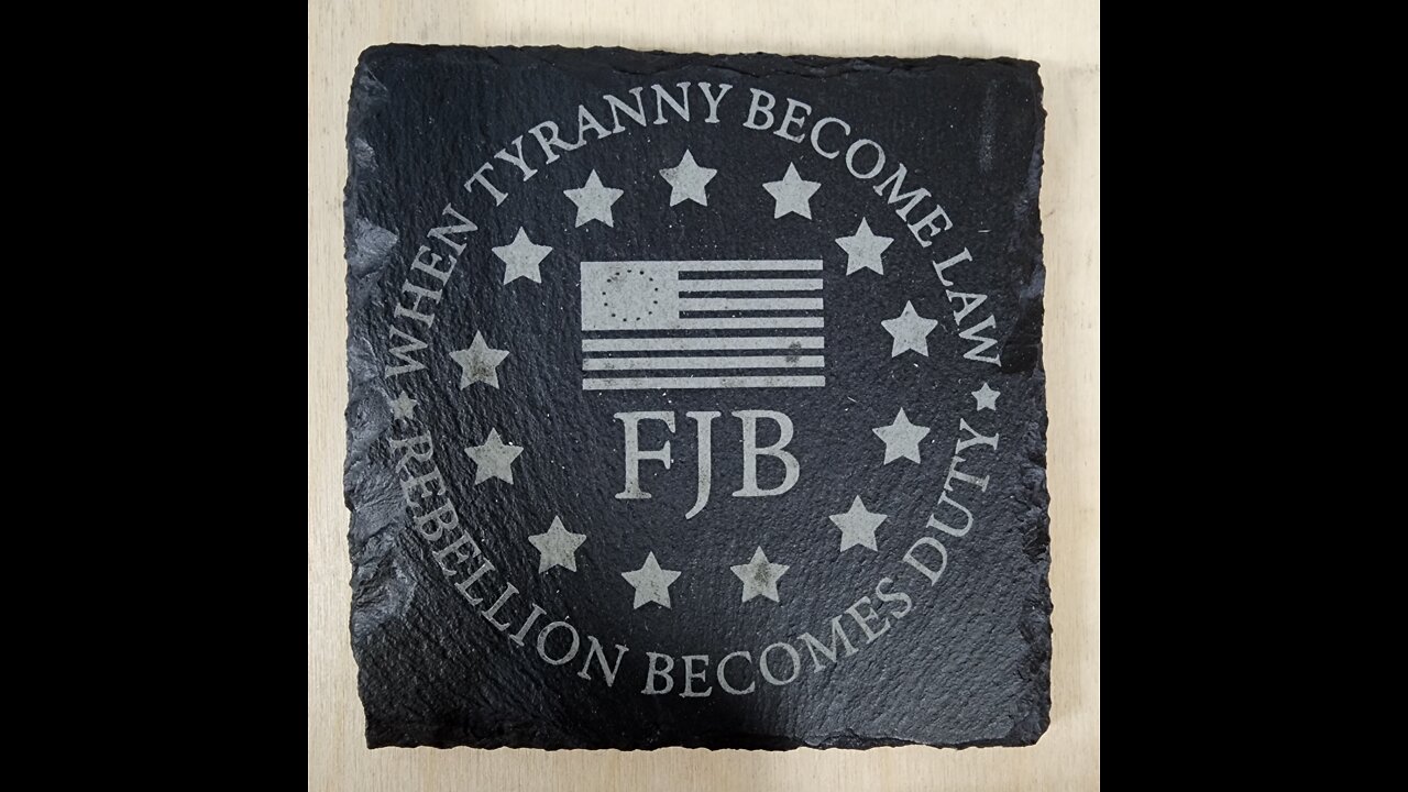 For Our American Friends We Did A #FJB Coaster on Slate