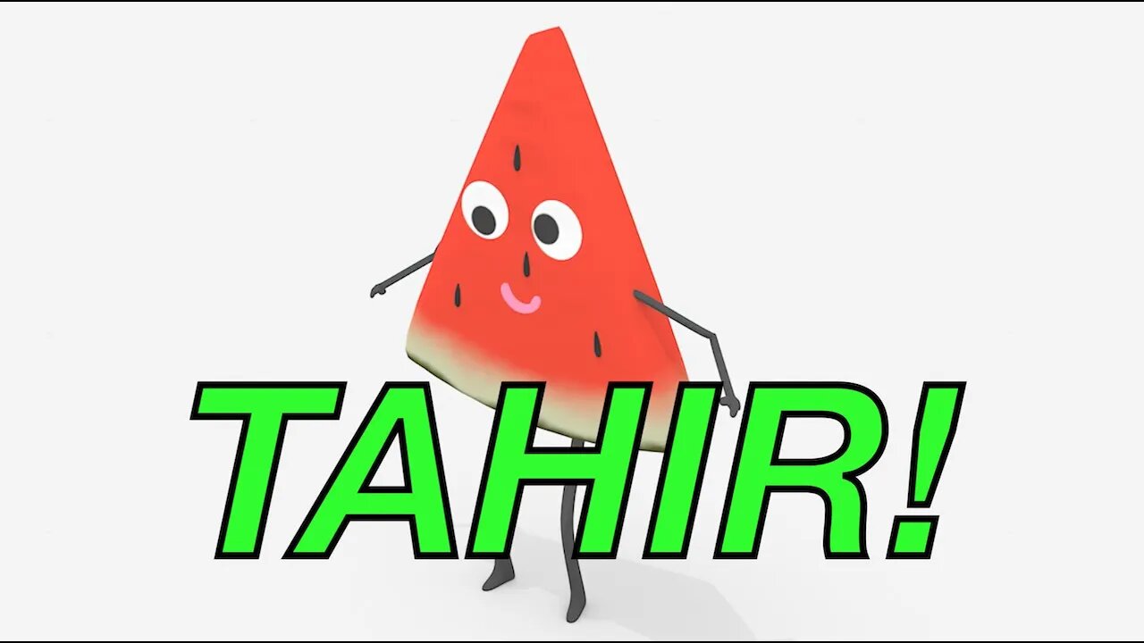 Happy Birthday TAHIR! - WATERMELON Birthday Song