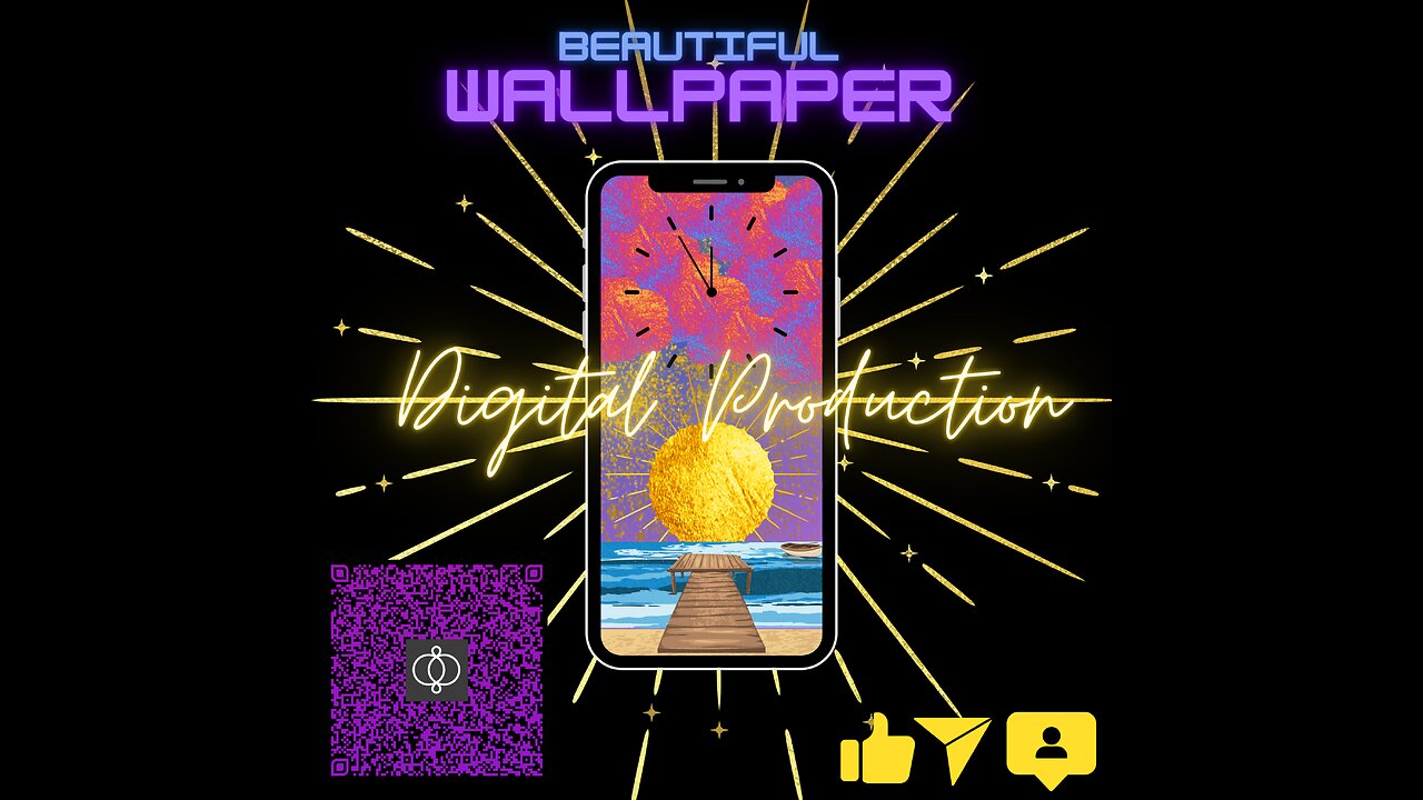 Fictional Sun & Beach Theme PhoneWallpaper