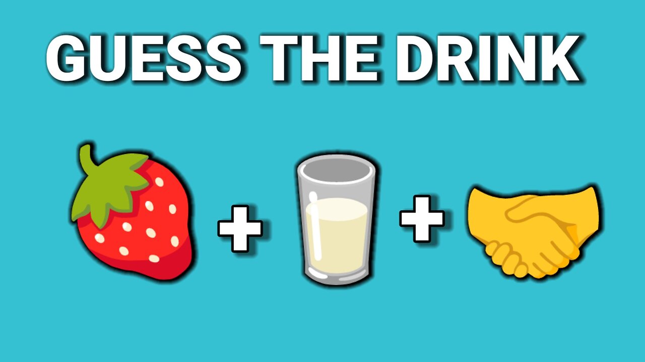 Guess The Food By Emoji quiz/Guess The Drink By Emoji quiz