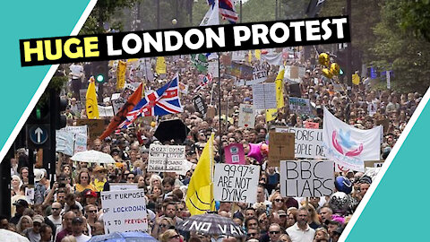 HUGE TURNOUT @ LONDON PROTEST/ Real Report Unlike Fake GB News / Hugo Talks #lockdown