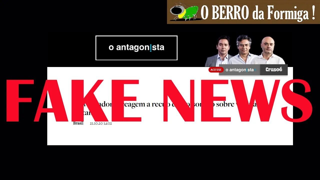 Compra de vachina doriana é FAKE NEWS!