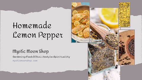 Homemade Lemon Pepper