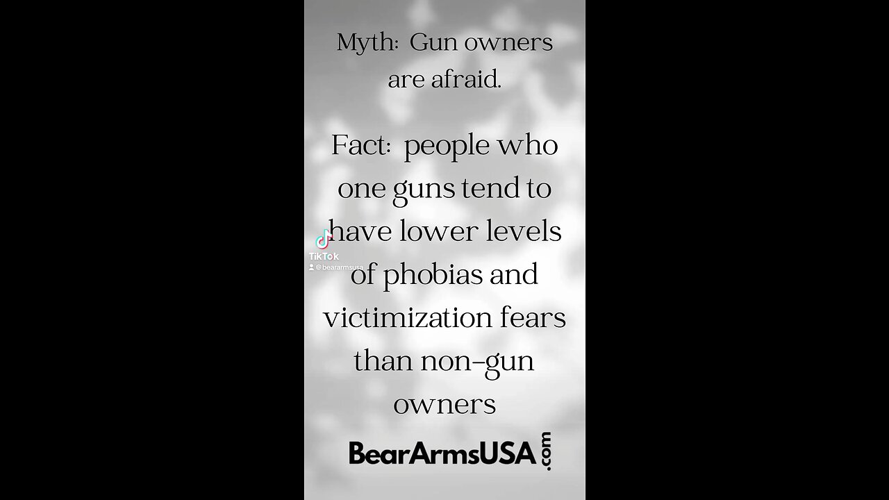 Fact about owning firearms