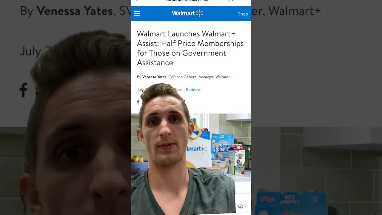 Walmart+ Cheaper Subscription for People on Government Assistance